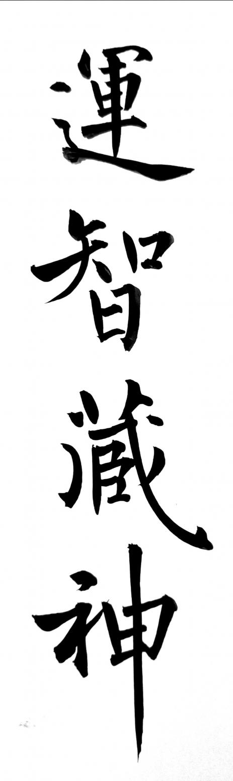 王立平书法作品《运智藏神》