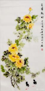 艺术品图片：艺术家夏沁国画作品名称《月耀新村》价格300.00 元