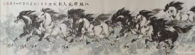 刘建国日记-国画马八马图八骏图系列作品《八骏雄风》《马到成功》《八骏呈祥》《塞北雄风》《从横【图2】