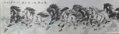 刘建国日记-国画马八马图八骏图系列作品《八骏雄风》《马到成功》《八骏呈祥》《塞北雄风》《从横【图3】