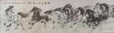 刘建国日记-国画马八马图八骏图系列作品《八骏雄风》《马到成功》《八骏呈祥》《塞北雄风》《从横【图6】