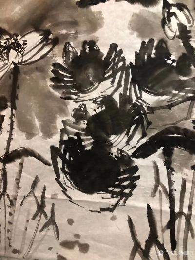 周鹏飞日记-国画写意花鸟画《世代和谐图》！夜战结束，登床，眠梦！
  唯有夜半，尚有画思，【图1】