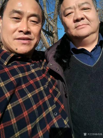 孙传海收藏-国画竹子，取郑板桥竹子诗词诗意创作兰竹四条屏；
  给公安部杨奇老兄画了一副兰【图6】