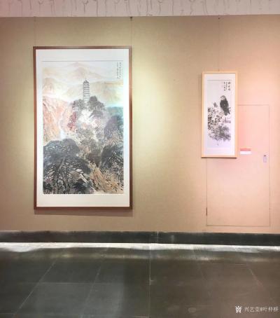 叶仲桥收藏-8号下午，把从广东美术馆运回来的作品《延安精神永放光芒》重新装置在市美术馆里继续【图4】