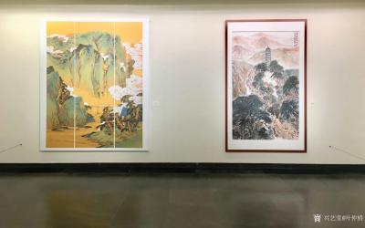 叶仲桥收藏-8号下午，把从广东美术馆运回来的作品《延安精神永放光芒》重新装置在市美术馆里继续【图6】