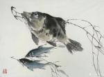 李伟强日志-国画鱼之《桂花鱼》临摹民国花鸟画家张书旂的册页鱼图；
 日【图1】