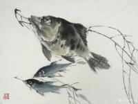 艺术家李伟强日记:国画鱼之《桂花鱼》临摹民国花鸟画家张书旂的册页鱼图；
 日【图0】
