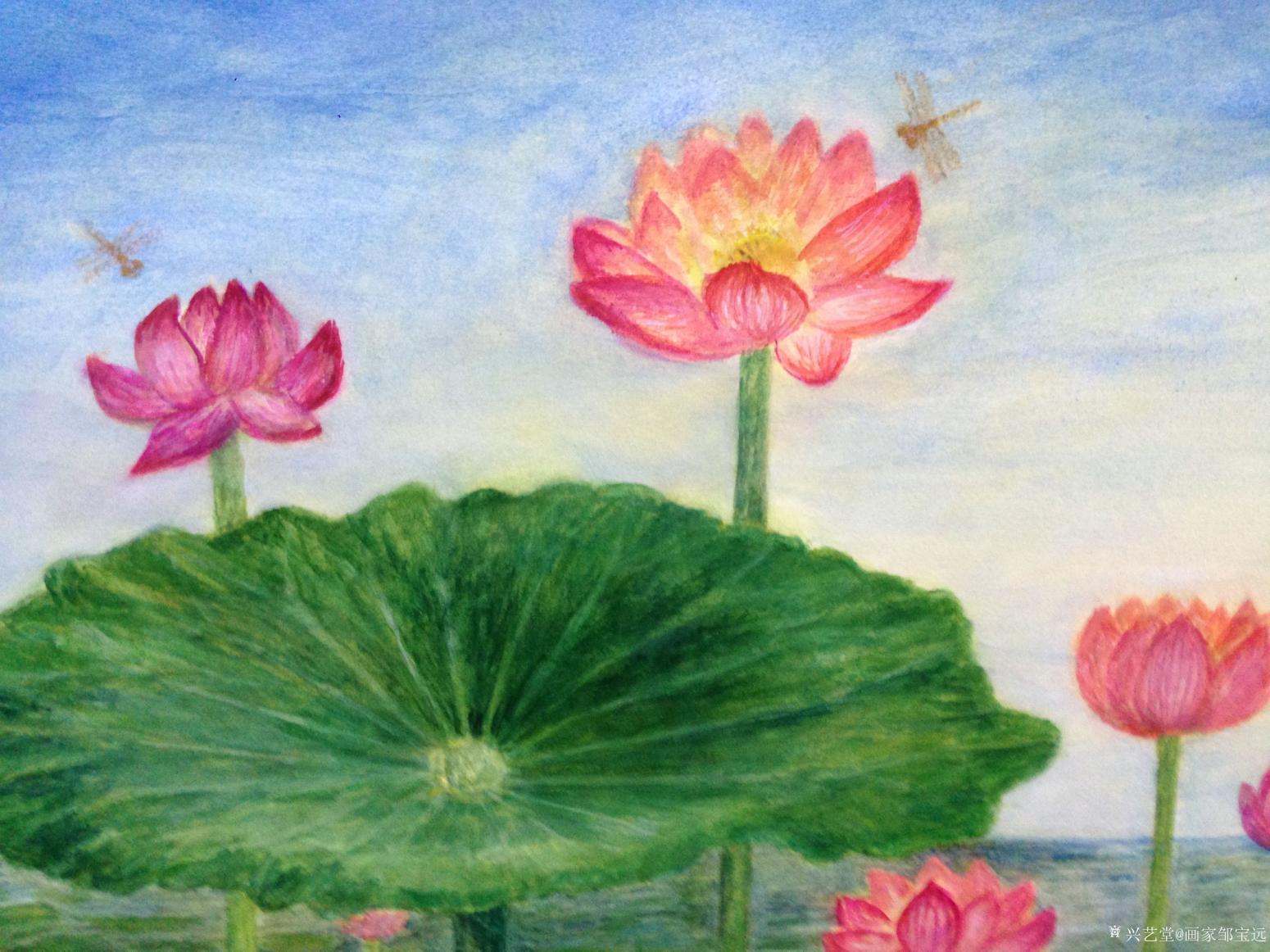 画家邹宝远油画作品《荷》【图3】