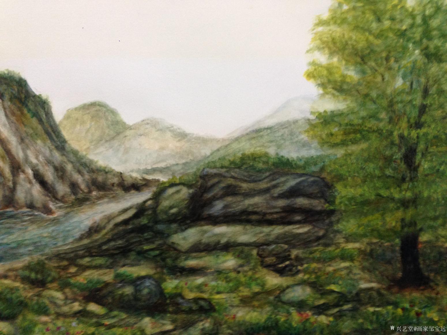 画家邹宝远油画作品《靠山》【图4】