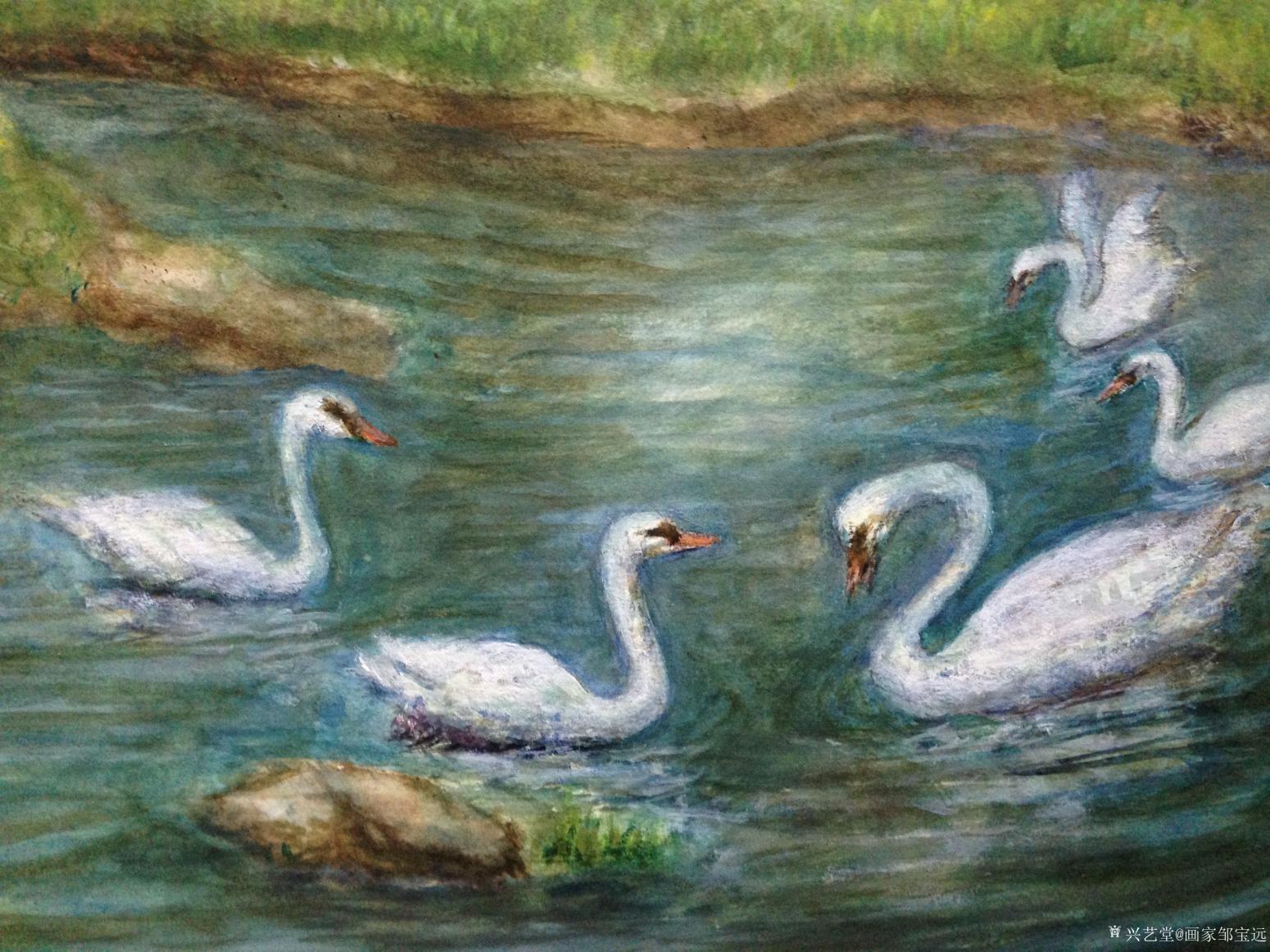 画家邹宝远油画作品《问候》【图1】