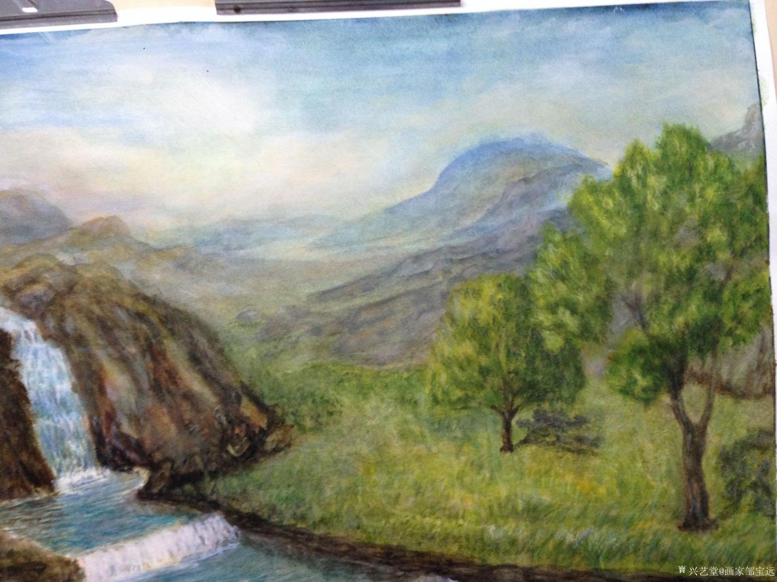 画家邹宝远油画作品《源泉》【图1】