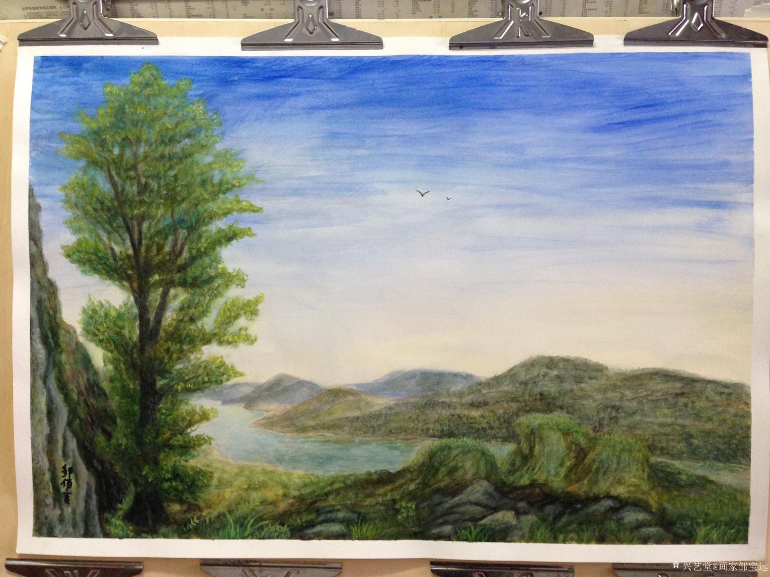 画家邹宝远油画作品《远望》【图0】