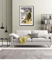 艺术家石广生日记:国画《猫鼠和谐图》，夜创作猫鼠和谐图，配诗一首：
东风浩荡【图1】