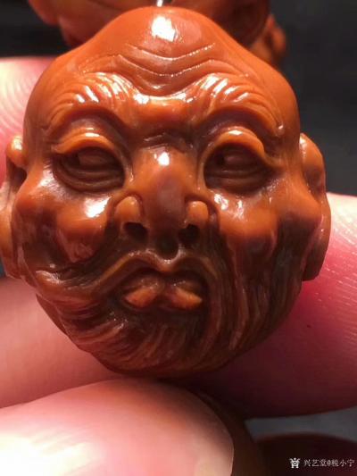 税小宁收藏-百年老树铁核雕刻·实物非常漂亮，1.95*2.2无限接近2.0，【双面写实十八罗【图3】