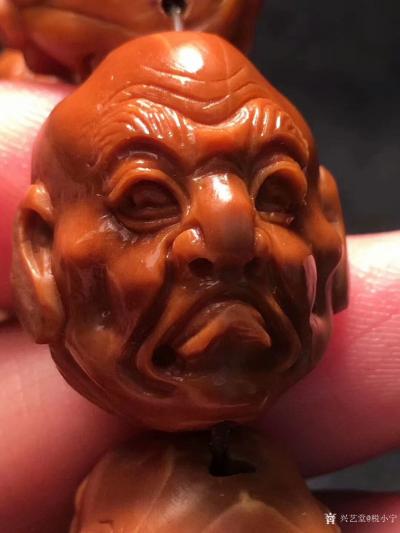 税小宁收藏-百年老树铁核雕刻·实物非常漂亮，1.95*2.2无限接近2.0，【双面写实十八罗【图4】