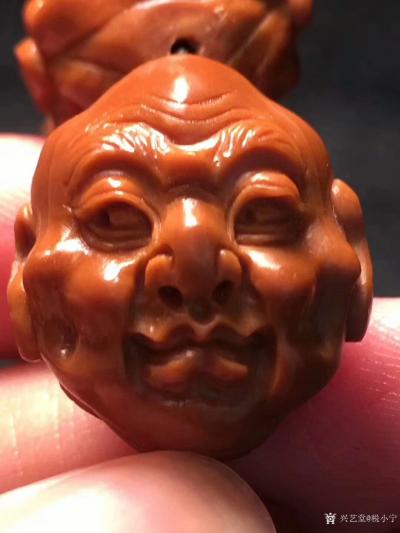 税小宁收藏-百年老树铁核雕刻·实物非常漂亮，1.95*2.2无限接近2.0，【双面写实十八罗【图6】