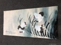 艺术家15150593803收藏:【名称】：仙鹤延年
【作者】：朱全增 
【尺寸】：四尺【图3】