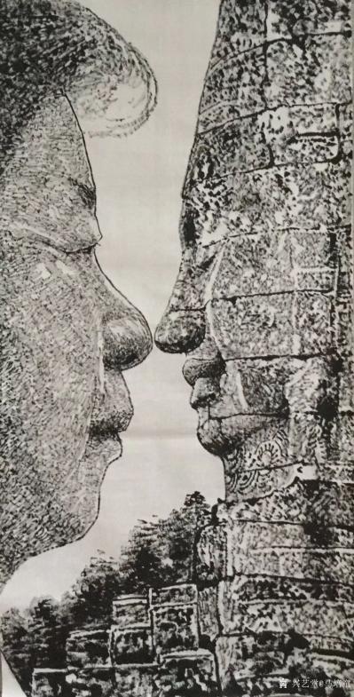 马培童日记-“以笔代刀，刻写一生的回忆。”马培童焦墨画感悟笔记（127）
  焦墨画我以画【图2】