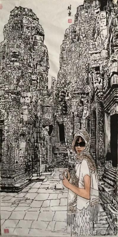 马培童日记-“身在其中，人书俱老。”马培童焦墨画感悟笔记（128）
  我的焦墨画佛造像作【图3】