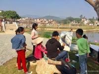 艺术家叶仲桥生活:11月24日下午云浮市美协组织会员到新兴县水台镇下棠村写生、【图2】