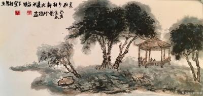 叶仲桥生活-11月24日下午云浮市美协组织会员到新兴县水台镇下棠村写生、并设立云浮市美术写生【图6】