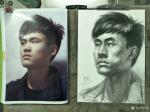 覃莽日志-我的素描人物头像画法步骤,以两幅今日教学示范作品为例；
 【图5】