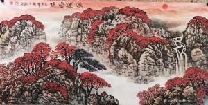 陕西大秦书画院国画作品《郭振治四尺整张作品》价格2200.00元