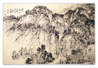 阎敏日记-国画山水写生作品《秋山秋韵写生太行》秋霜薄雾美太行；乙亥年仲秋阎敏太行山区写生作【图2】
