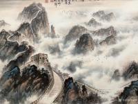 艺术家罗树辉日记:国画山水万里长城作品名称《雄风万里，龙腾神洲》；
  按订【图1】