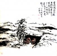 艺术家杨牧青日记:杨牧青国画《塬畔情》六幅原创作品
规格：68cm x 68【图2】