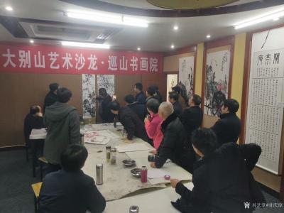 甘庆琼生活-应邀参加在大别山革命老区河南省光山县举行的美术沙龙，来自光山、新县、潢川、息县、【图5】