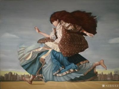 徐家康收藏-以画易画——水墨山水换油画人物……感谢杭州杨总对我作品的支持，也感谢沈阳的美女画【图1】