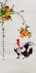 艺术品图片：艺术家夏沁国画作品名称《园中缘》价格300.00 元