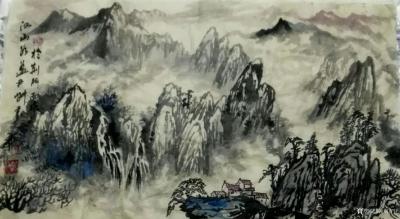 荆古轩日记-近日习书习画：每日闲笔不算多，偶有画悟莫偷闲。曰积月累水滴穿，人生何须叹長天。【图1】