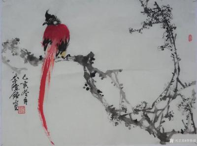 李伟强日记-入冬的国画花鸟画小品《香风留美人》《玉刻冰壶》《绰约新妆》《高节》《安石榴 》《【图6】