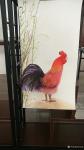 王征明日志-国画家宫西艺的大公鸡与水意画家王徵明大公鸡各具特色；
国画【图2】