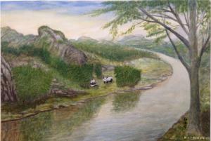 艺术品图片：艺术家画家邹宝远油画作品名称《国宝》价格26500.00 元