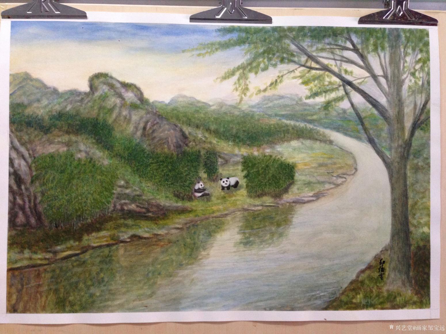 画家邹宝远油画作品《国宝》【图0】