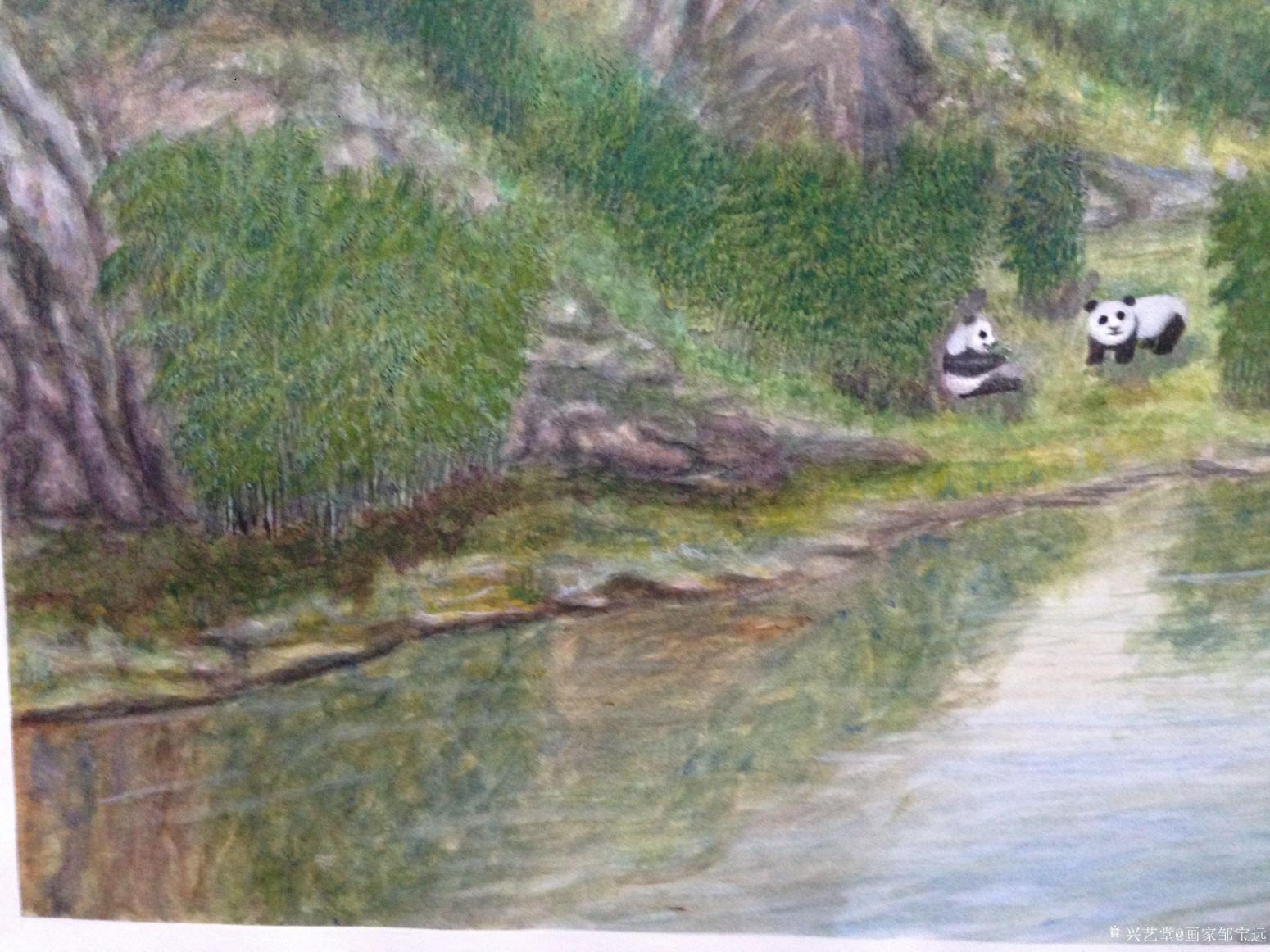 画家邹宝远油画作品《国宝》【图2】