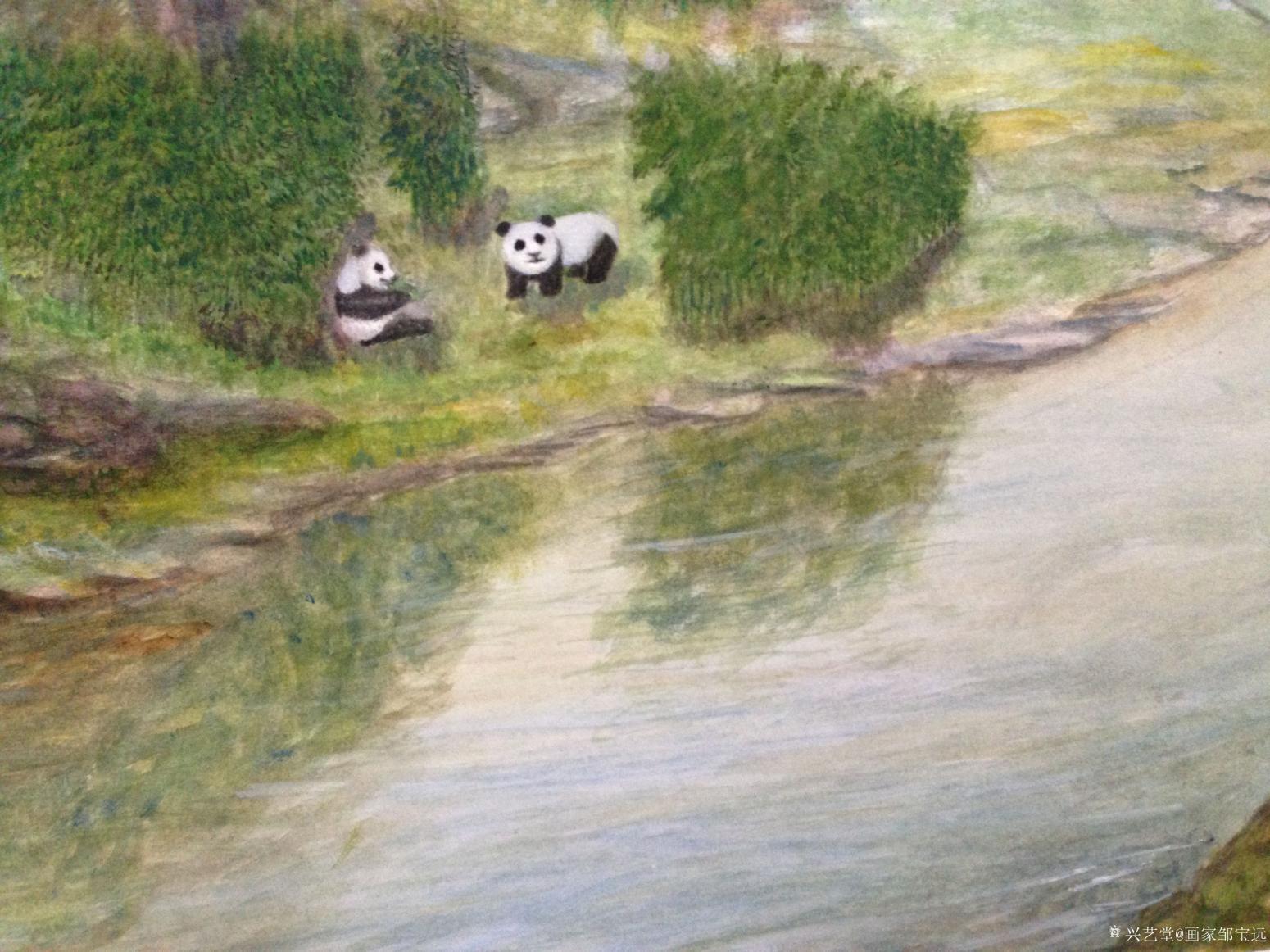 画家邹宝远油画作品《国宝》【图3】