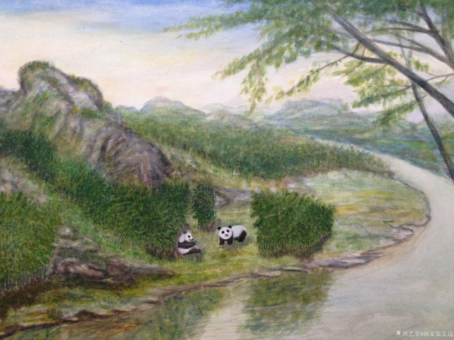 画家邹宝远油画作品《国宝》【图4】