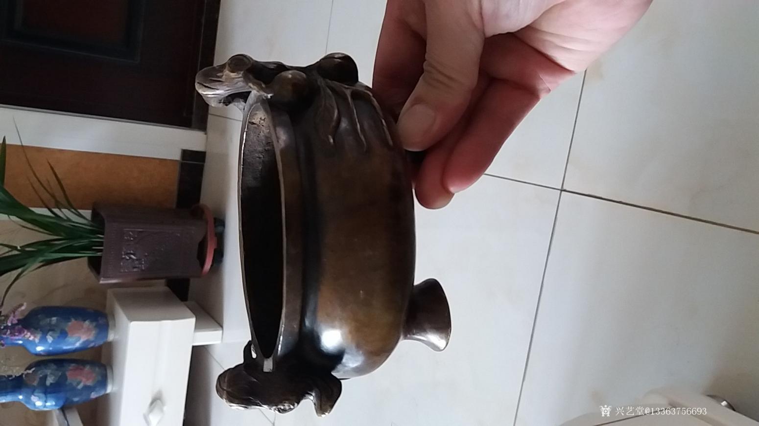 13363756693文玩杂项作品《铜香炉》【图1】