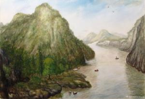 艺术品图片：艺术家画家邹宝远油画作品名称《江山多娇》价格6000.00 元