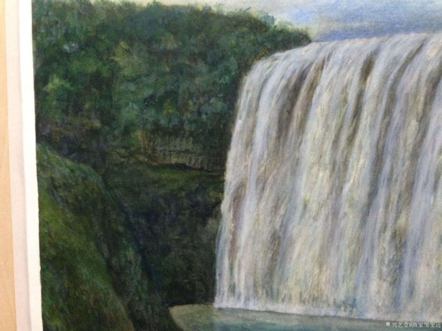 画家邹宝远油画作品《美丽大瀑布》【图1】