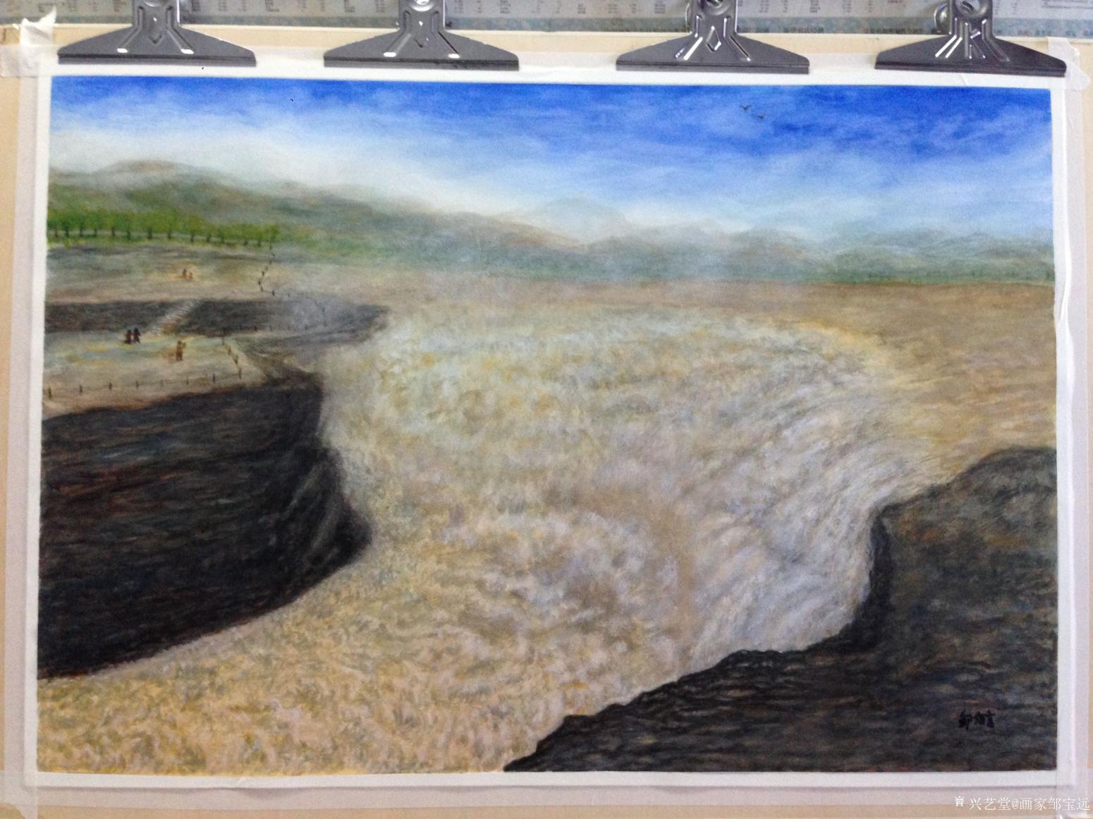 画家邹宝远油画作品《壮观景色》【图0】