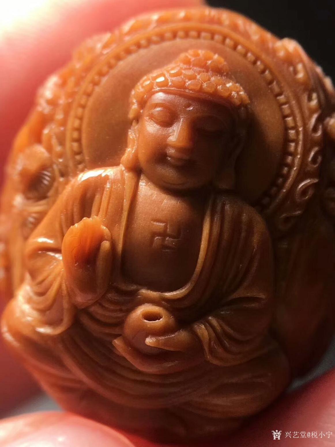 税小宁雕刻作品《核雕-万佛朝宗》【图2】