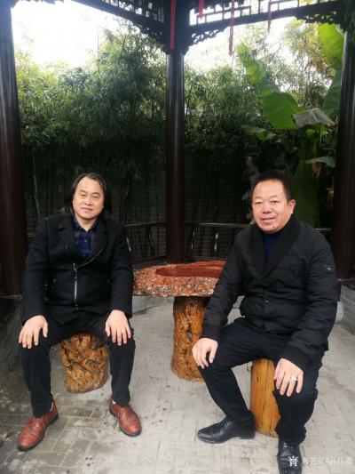 孙传海生活-12月26日上午，应陈总之邀拜访了陈总豪院，为陈总古典庭院用孙传海烙画艺术打造国【图3】