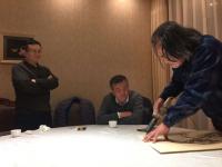 艺术家孙传海收藏:丁元明老总定制年底礼品烙画山水四条屏完工。
 烙画山水四条【图0】