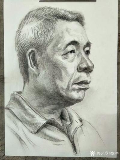 覃莽日记-我的中年男士人物头像素描画法步骤，仅供各位绘画爱好者参考。【图4】