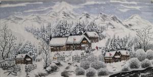 艺术品图片：艺术家吉大华国画作品名称《雪韵》价格1000.00 元